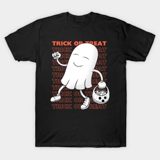 Ghost doing trick or treat T-Shirt